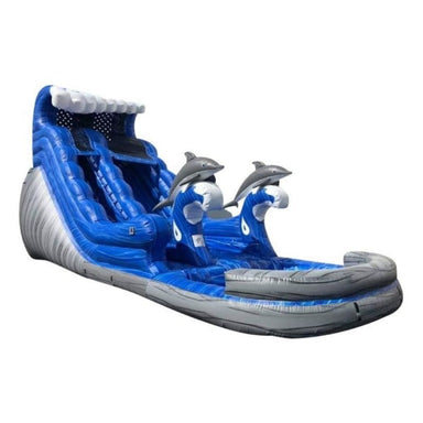 Bouncing Angels 18ft Wave Water Slide with Dolphins Right