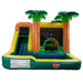 Eagle Bounce Start er Combo Package – Classic Combo + 13' Water Slide Palm Tree Combo Front View