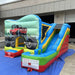 Front Left View of Eagle Bounce Monster Truck Bounce House Combo