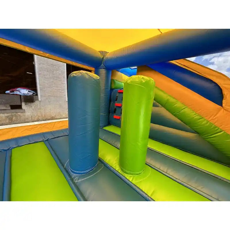 Inside Beams View of Monster Truck Combo Bounce House for Sale