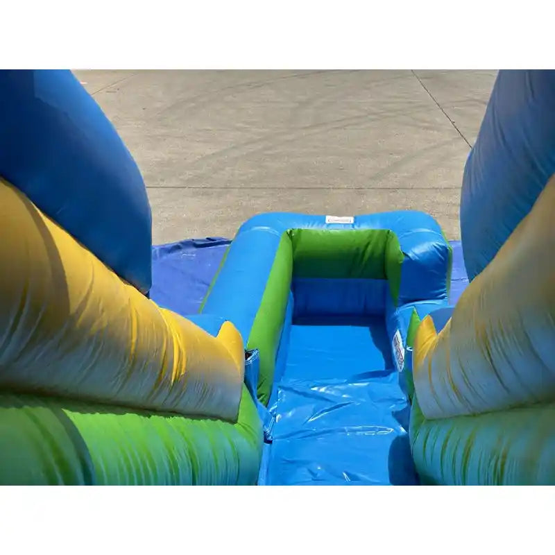 Top Slide View of Safari Inflatable Bounce House Combo by Eagle Bounce