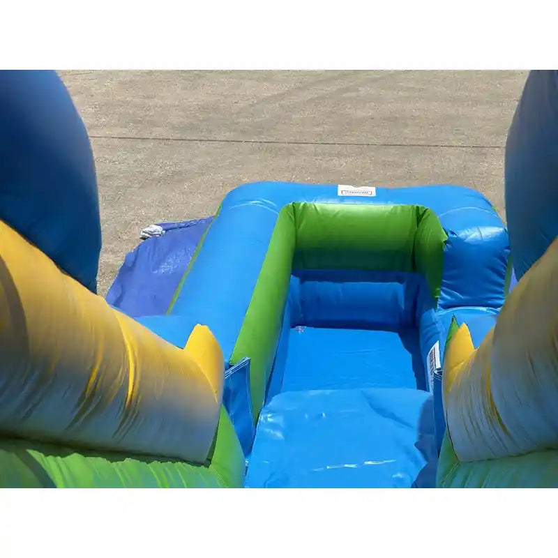 Top Slide View of 5 in 1 Pirate Themed Bounce House Combo by Eagle Bounce
