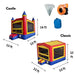 Specs and Accessories of Both Classic and Castle Modular Bouncer Styles 13x13