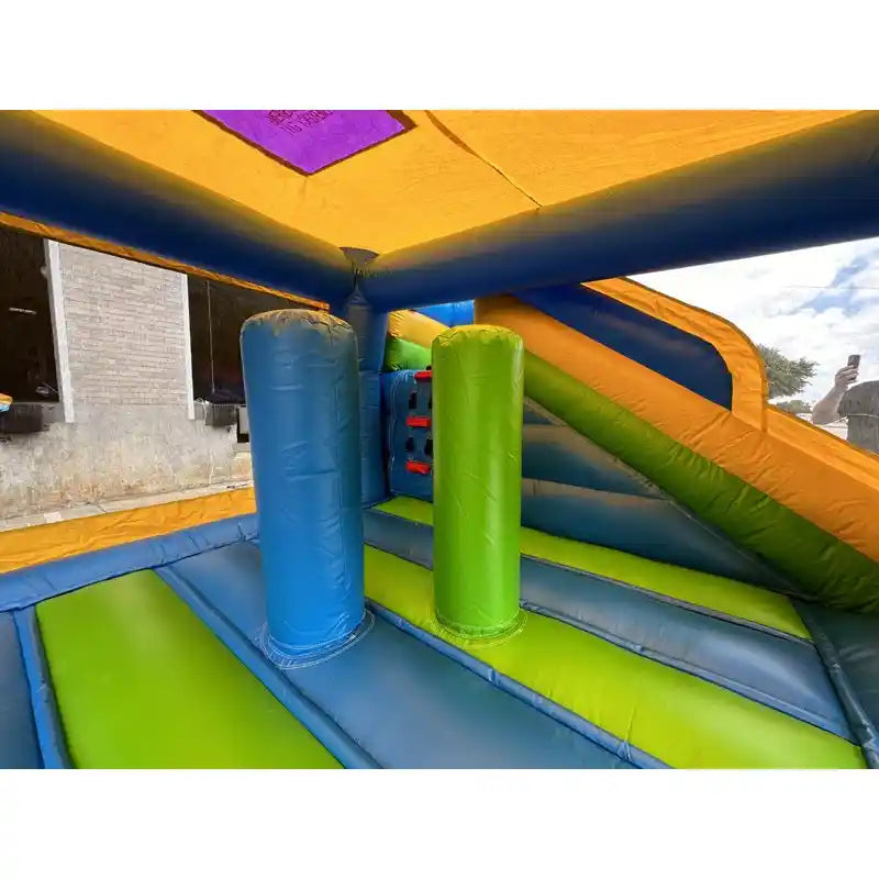 Inside Features of Commercial 5 in 1 Princess Bounce House by Eagle Bounce