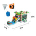 Dimension and Accessories of Eagle Bounce 2 Lane Dino Combo Bounce House