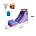 Dimensions and Accessories Included with 19 FT Inflatable Purple Wet and Dry Commercial Grade Water Slide
