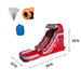 Dimensions and Accessories of Eagle Bounce 19 FT Big Red Lava Water Slide