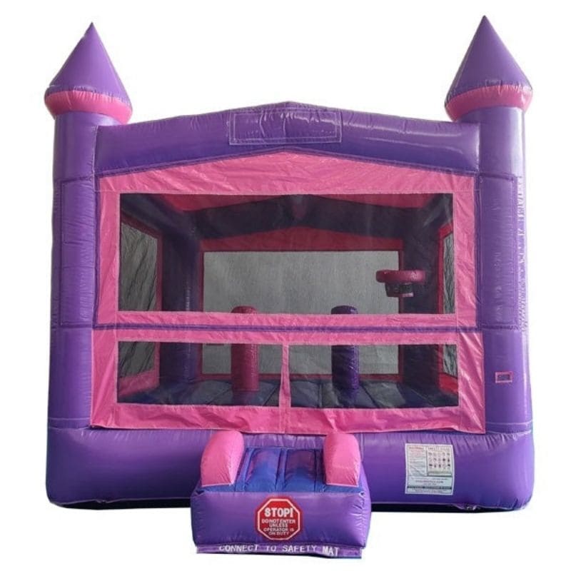 Eagle Bounce 13x13 Pink Castle Bounce House Front View 