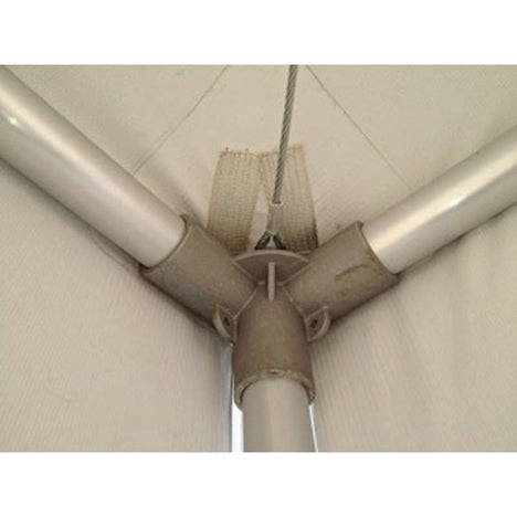 15x15 white frame tent corner connector tube