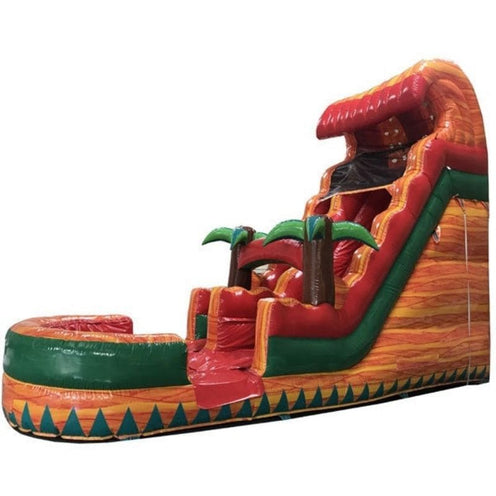 18 FT Red Wet and Dry Inflatable Slide Front Left View