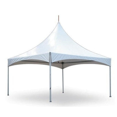 Eagle Bounce 20x20 High Peak Frame Tent Front View on White Background