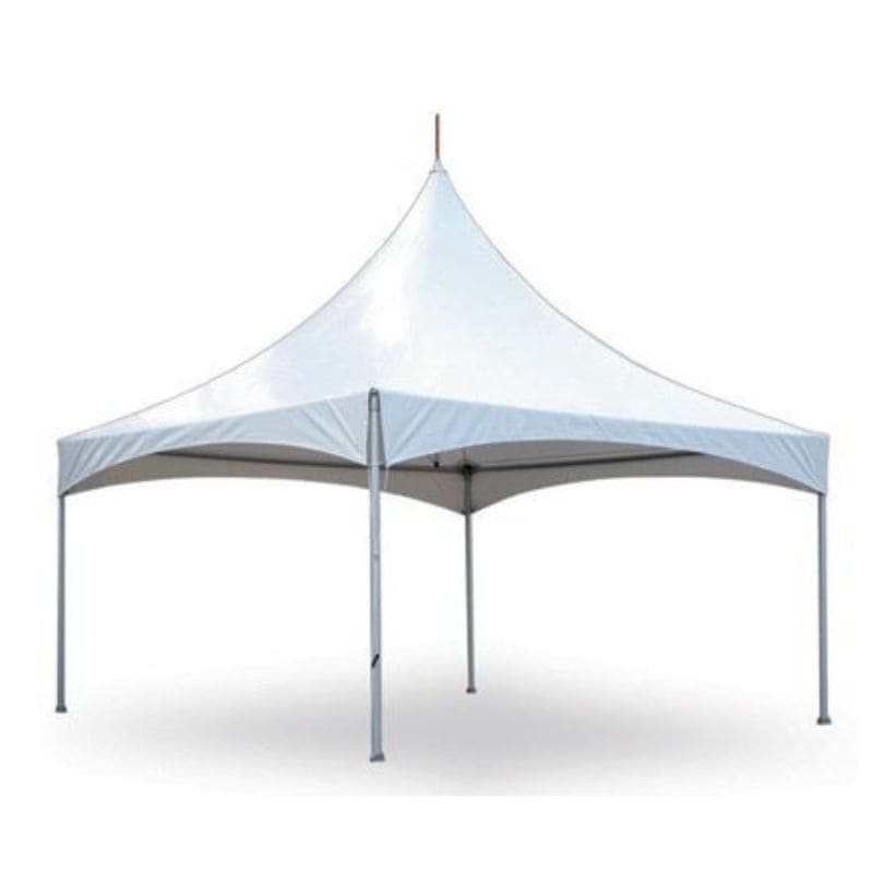 Eagle Bounce 20x20 High Peak Frame Tent Front View on White Background