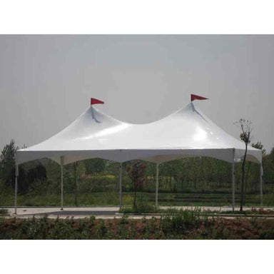 Eagle Bounce 20x30 High Peak Frame Tent Front Far View Outside