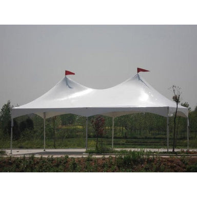 Eagle Bounce 20x40 High Peak Frame Tent Front View Outside 