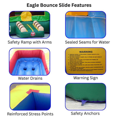 36 FT Dual Lane Palm Tree Slip and Slide Safety Features