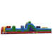 Eagle Bounce 40 FT Rainbow Obstacle Course Side View