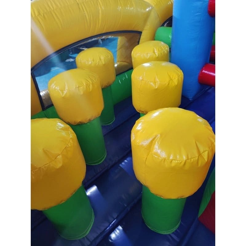 Eagle Bounce 40 FT Turbo Inflatable Rainbow Obstacle Course Pop Ups 