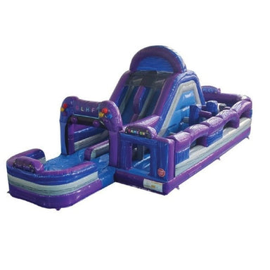 Eagle Bounce 40ft Turbo Gamer Inflatable Obstacle Course Front Right