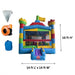 Eagle Bounce Block Castle Bounce House Dimensions and Accessories Included