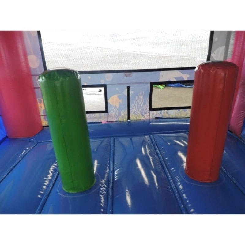 Eagle Bounce Mermaid Combo Wet n Dry with Slide Inside Obstacle