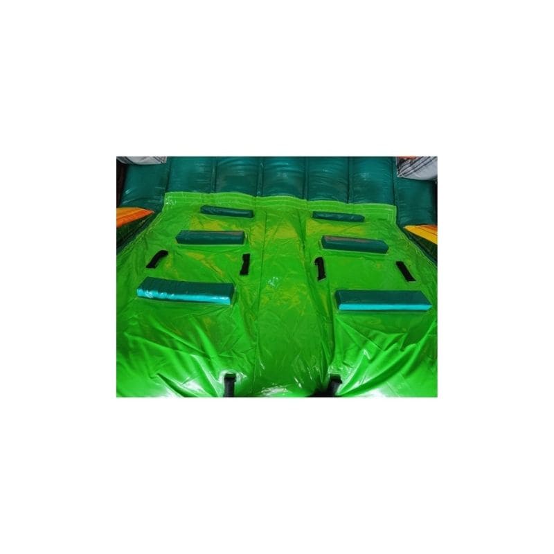 Eagle Bounce Jurassic Obstacle Course Ladder to Slide View