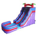 Front Left View of Eagle Bounce 19 FT Purple Water Slide Wet and Dry for Sale