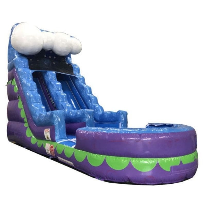Front Right View of Eagle Bounce Wet and Dry Inflatable Slide