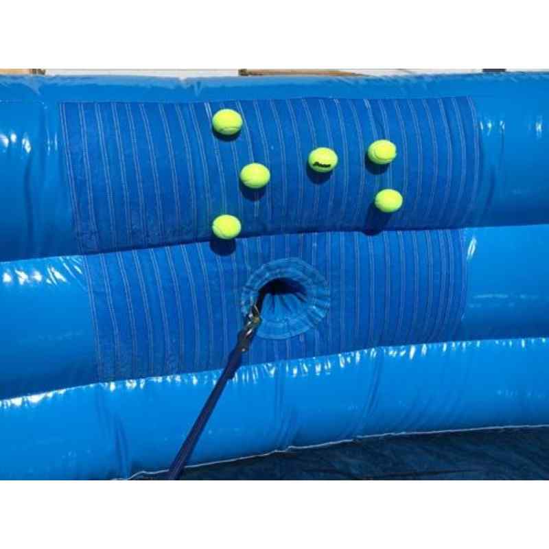 Eagle Bounce 4-Player Inflatable Hippo Game Velcro Wall with Player Rope and Balls Attached