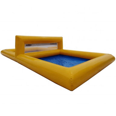 Front Right View of Eagle Bounce Inflatable Volleyball Pool on White Background