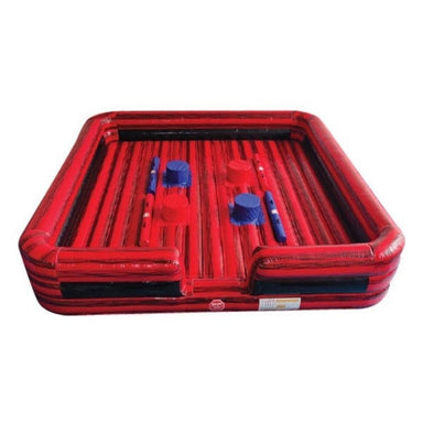 Eagle Bounce 4-Player Inflatable Jousting Ring Arena Front View on White Background