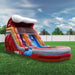 Moonwalk USA 13ft Fire Inflatable Water Slide Wet/Dry Outside View with Kids Sliding Down Unit