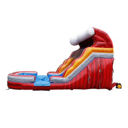Moonwalk USA 13ft Fire Inflatable Water Slide Wet/Dry side view