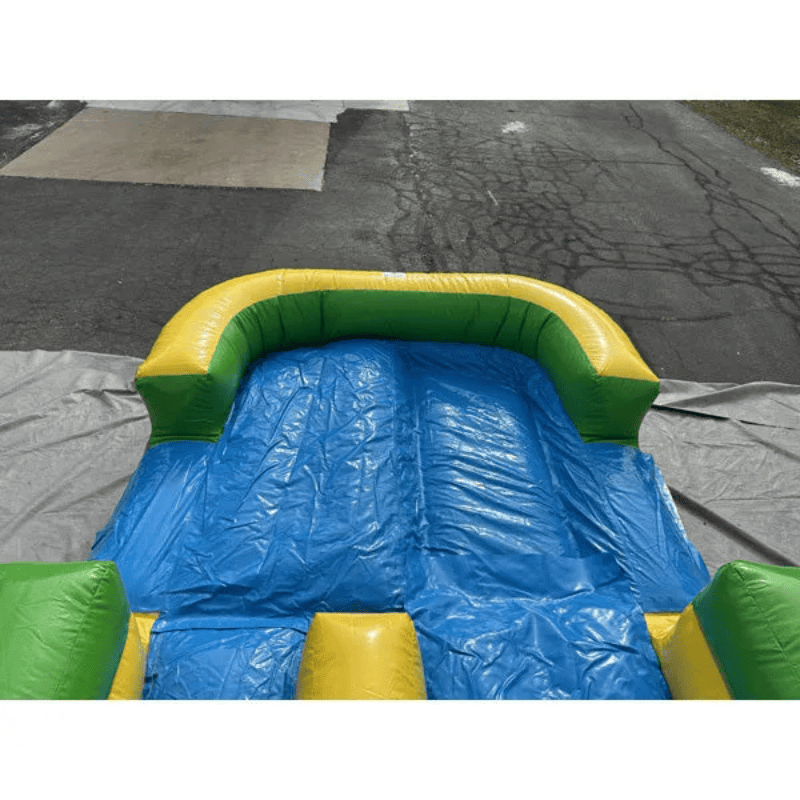 Moonwalk USA 13ft Palm Tree Inflatable Water Slide Wet/Dry Pool View