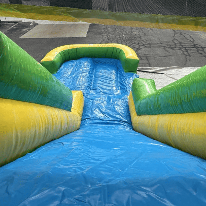 Moonwalk USA 13ft Palm Tree Inflatable Water Slide Wet/Dry Slide View