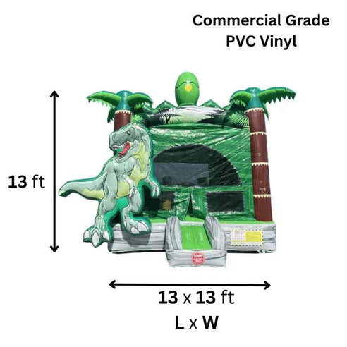 Moonwalk USA T-Rex Bouncer B-055 13x13 dinosaur bounce house specifications