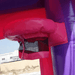 Moonwalk USA 14x14 Pink Castle Bounce House Basketball Hoop View