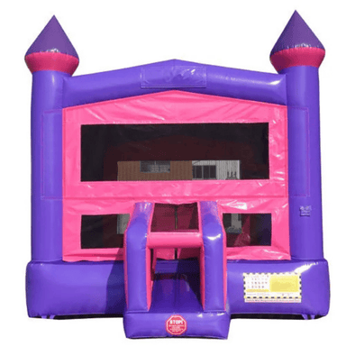 Moonwalk USA 14x14 Pink Castle Bounce House Front View