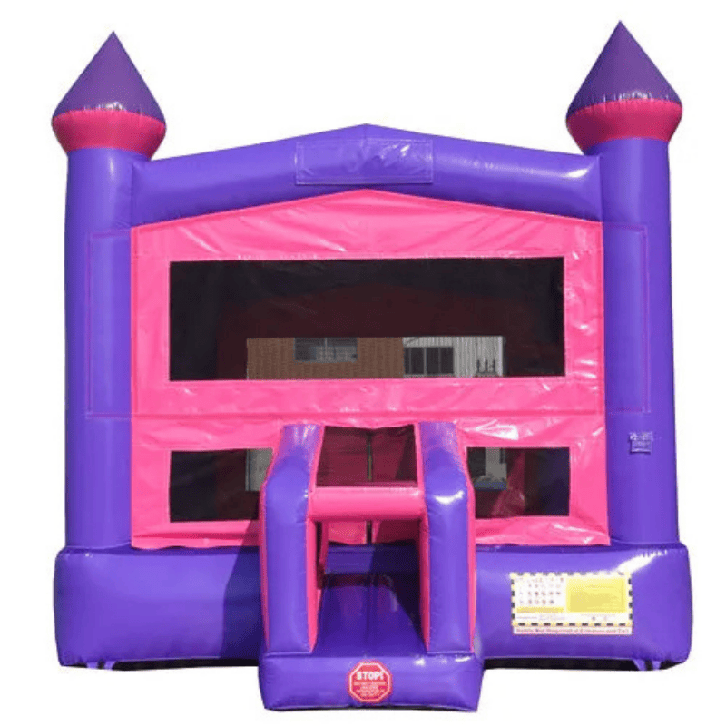 Moonwalk USA 14x14 Pink Castle Bounce House Front View