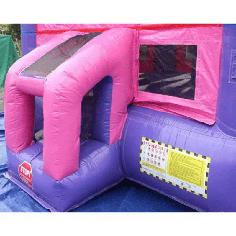 Moonwalk USA 14x14 Pink Module Bounce House Entrance View