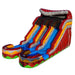 Moonwalk USA 15ft Dual Lane Fire Inflatable Water Slide Wet/Dry Front Left View