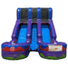 Moonwalk USA 15ft Dual Lane Purple Inflatable Water Slide Wet/Dry Front View
