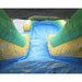 Moonwalk USA 15ft Green Inflatable Water Slide Wet/Dry Slide View