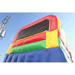 Moonwalk USA 16ft Rainbow Inflatable Water Slide Wet/Dry Top Rear View