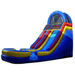 Moonwalk USA 18ft Blue Inflatable Water Slide Wet/Dry Front Left View