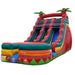 Moonwalk USA 18ft Dual Lane Fire Inflatable Water Slide Wet/Dry Front Left View