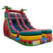 Moonwalk USA 18ft Dual Lane Fire Inflatable Water Slide Wet/Dry Front Right View