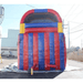 Moonwalk USA 18ft Dual Lane Primary Color Inflatable Water Slide Wet/Dry Rear View with Blower Attached