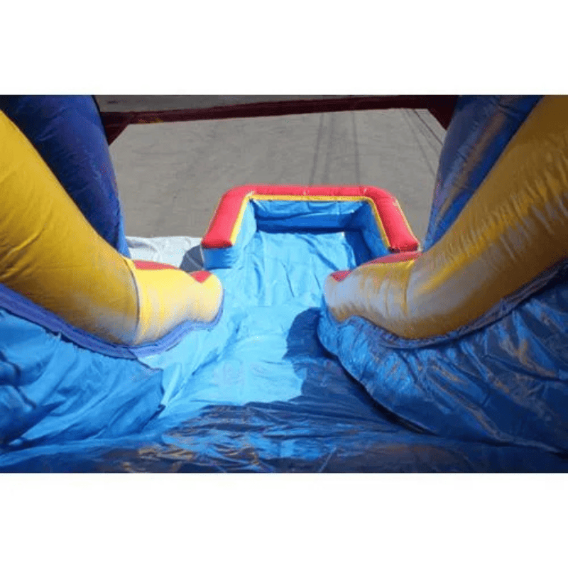 Moonwalk USA 18ft Red Double Dip Inflatable Water Slide Wet/Dry Slide View