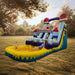 Moonwalk USA 19ft Dual Lane Ice Cream Water Slide with Removable Pool Outside View with Kids Playing