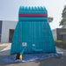 Moonwalk USA 19ft Pink and Blue Wave Inflatable Water Slide Rear View with Blower Attached